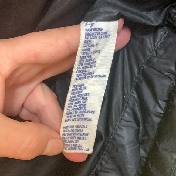 American Eagle Outfitters | Black Quilted Zip Snap Missing Hood Puffer Jacket L - Picture 8 of 17